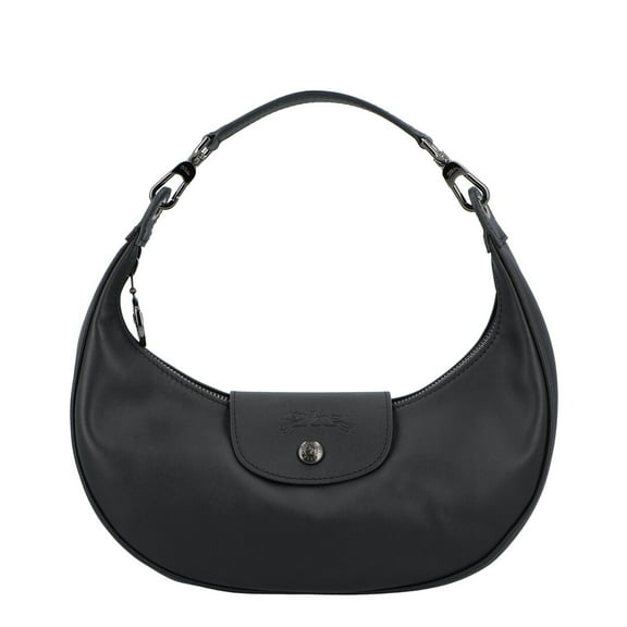 Longchamp Le Pliage Xtra Small Leather Shoulder Bag, Black