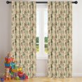 thumbnail image 5 of Blackout Kids Curtains,Beige Bigfoot and Forest Pattern Childrens Insulated Curtains Set Of 2,Bedroom Essentials,Toddler Room Decor 42x84in(106x213cm), 5 of 5