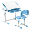 thumbnail image 3 of Mount-It! Kids Desk and Chair Set, Blue, 3 of 11