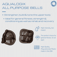 thumbnail image 5 of AquaLogix Medium Resistance Upper Body Aquatic Bells & Lower Body Fins - Equipment for Aqua Fitness & Exercise, 5 of 8