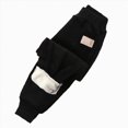thumbnail image 5 of 12-18 Months Toddler Kids Fall Winter Sweatpants for Boys Fashion Casual Elastic Waist Drawstring Workout Long Pants Teen Boys Loose Comfy Active Pants with Pockets Size 3-12T,Black, 5 of 5