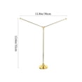 thumbnail image 2 of LOLIPPYY Metal Flag Pole with Golden Finish and Stable Base for Desk and Table Display, 2 of 8