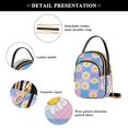thumbnail image 4 of FORMRS Crossbody Bag for Women Quilted Travel Shoulder Cell Phone Purse with Chain Strap Handbag, Playful Daisy, 4 of 7