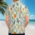 thumbnail image 6 of High Quality Hawaiian Shirts for Men Short Sleeve Aloha Beach Shirt Floral Summer Casual Button Down Shirts Blouses 53AGDO, 6 of 7