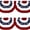 1.5*3Ft 4 Pack, variant on Cruynt 1.5x3Ft American Pleated Fan Flag Width Approx 90cm - US Patriotic Half Fan Bunting Flag 8 PACK