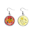 thumbnail image 1 of Bhutan National Emblem país Pendiente Sol Flor Pendiente Joyas Moda Unbranded M, 1 of 3