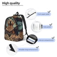 thumbnail image 3 of Disketp Tree Meditating Golden Retriever Mochila de Lona Estampada, Mochila Escolar de Viaje Ligera para Estudiantes y Portátil-Medium, 3 of 5