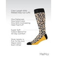 thumbnail image 3 of MeMoi Leopard Pane Cotton Blend Crew Sock 3 Pack - Mens - Male, 10-13, Black-Yellow, 3 of 8