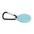 thumbnail image 4 of Funda protectora de silicona antipérdida con mosquetón para iOS, color verde menta, 4 of 12