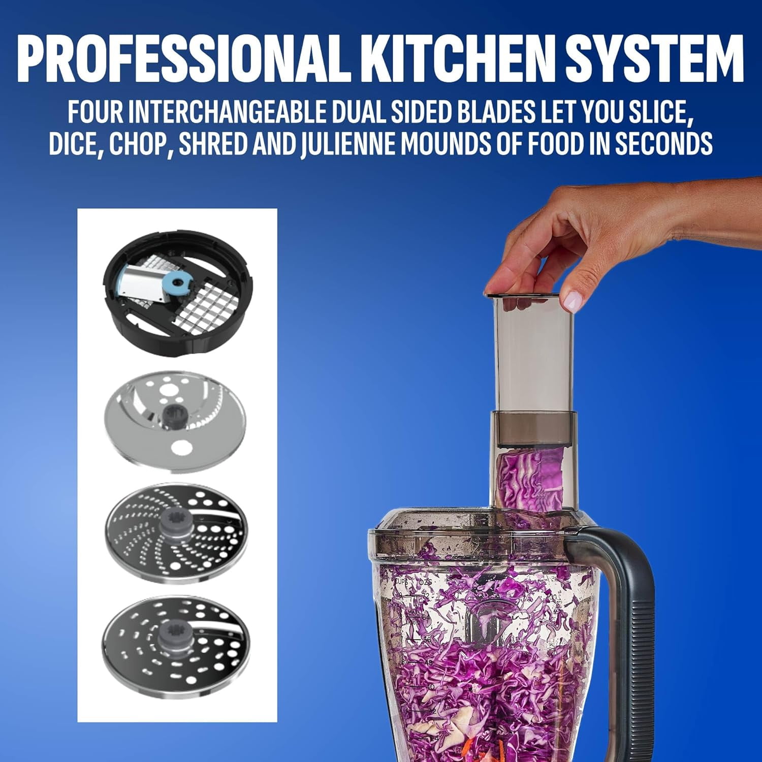PowerXL SensiMax 1500W Smart Blending System with 72oz Jar & Food Processor Kit, BL7019-3MPTV