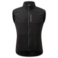 thumbnail image 1 of Wosawe Veste de Cyclisme Coupe-Vent en Polyester pour Hommes - Doublée en Molleton Thermique, Résistante à l'Eau, Idéale pour la Randonnée, le Camping et les Sports de Plein Air - Noir, US 3TG, 1 of 7