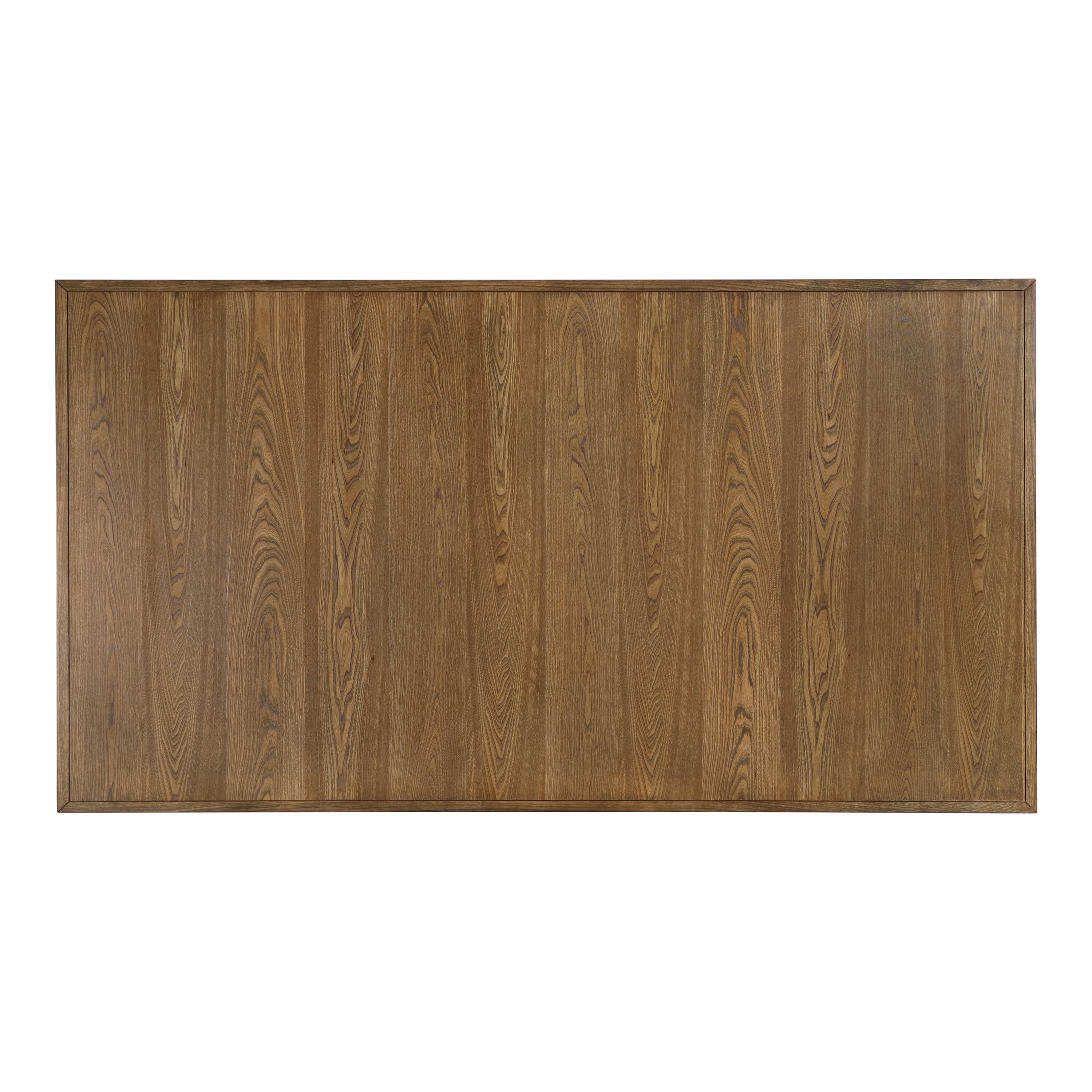 Furniture of America Reymo 78" Trestle Dining Table, Rustic Oak