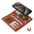 thumbnail image 2 of Wallet Case for iPhone 16 Pro Max, PU Leather Detachable Magnetic Inner Case with Kickstand Card Holder Hand Strap for iPhone 16 Pro Max Flip Wallet 2 In 1 Cover for Women Men - Brown, 2 of 9