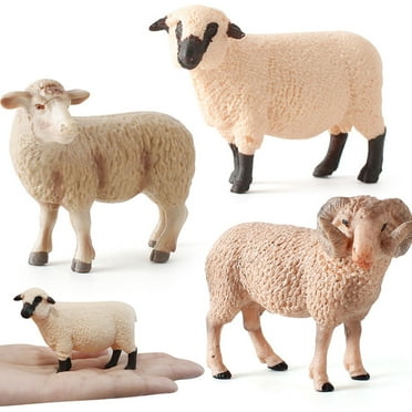 Raindrops  Farm Toys for Goats Creative Ornament Realistic Sheep Model