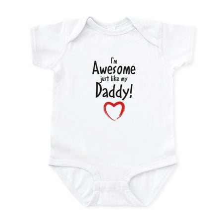 

CafePress - Im Awesome Just Like My Daddy! Body Suit - Baby Light Bodysuit Size Newborn - 24 Months