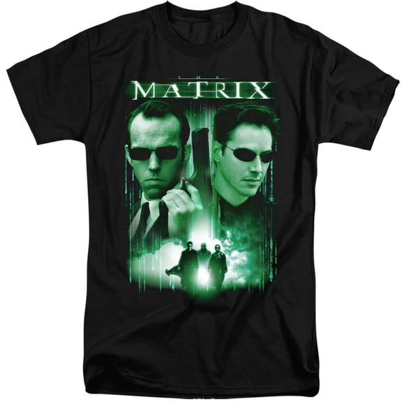 The Matrix Neo vs. Smith Unisex Adult Tall T Shirt,Black, X-Large