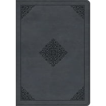 ESV Large Print Wide Margin Bible (Trutone, Slate Blue, Ornament Design), (Hardcover)