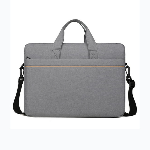 Grey Gray Laptop Tote For 15-16 Inch Devices With Water-Resistant Fabric And Sleek Business Style