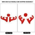 thumbnail image 2 of Car Reindeer Antlers 2 Antlers 1 Nose Soft Comfortable Red Auto Reindeer Antlers Decoration Kit For Christmas Party Home, 2 of 21