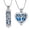 S/Blue, variant on 2PCS Set Tree of Life Cylinder & Heart Urn Locket Urn Pendant Cremation Jewelry for Ashes Keepsake Memory Necklace Human Pet Friend Memorial Jewelry - Always in My Heart