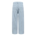 thumbnail image 7 of 27" Inseam Jeans for Women Trendy Elastic High Waisted Wide Leg Jeans Y2k Baggy Jeans Streetwear Fall Denim Pants with Pockets Light Blue XL, 7 of 7