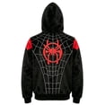 thumbnail image 4 of Full Face Masked Zip Hoodie, Spider Web Printed Hooded Sweatshirt Cosplay Costume Jacket for Boys Girls, 4 of 7