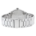 thumbnail image 2 of 96N102 Women's Dress Crystal Accented Bezel Silver Dial Steel Bracelet Watch, 2 of 2