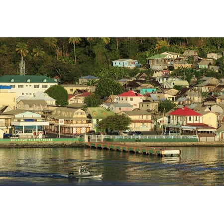Town of Soufriere, St. Lucia, Windward Islands, West Indies, Caribbean, Central America Print Wall Art By Richard