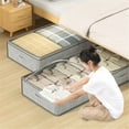 thumbnail image 6 of Gnwei Under Bed Storage, Collapsible Closet Containers Organizers and Under Bed Storage Bins, Underbed Storage Bags for Wrapping Paper, Blanket, Towels, Clothes, Comforter, Sweaters, 6 of 9