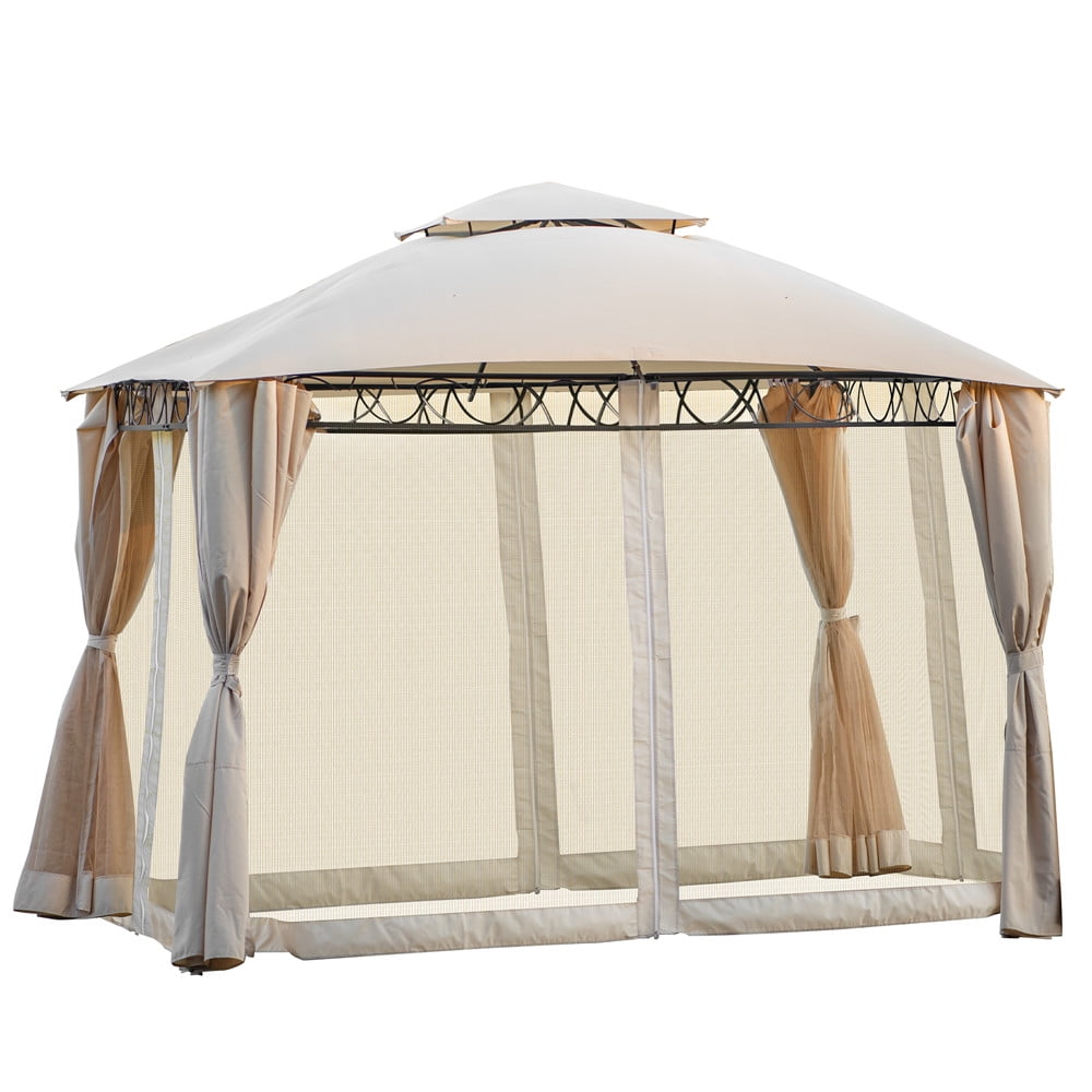 12x10ft Outdoor Hardtop Gazebo  Patio  Canopy  Shelter Awning 