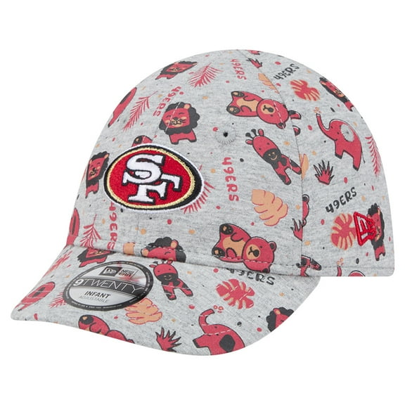 Infant New Era  Gray San Francisco 49ers Animal 9TWENTY Adjustable Hat
