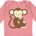 thumbnail image 4 of Inktastic Monkey Thinking Boys or Girls Long Sleeve Baby Bodysuit, 4 of 5