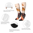 thumbnail image 3 of Balery Butterfly Floral Elegance Printed Novelty Socks Men's Women's Crew Socks Sports Socks Knee High Socks Cotton Socks Quirky and Cool Socks, 3 of 9
