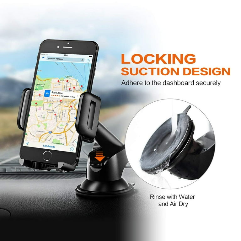 Cell Phone Holder for Car, IPOW Universal Dashboard Cell Phone