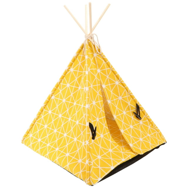 Minkissy 1Pcs Small Pet Tent Scratch Resistant Plastic Anti Slip Bottom Pet Shelter