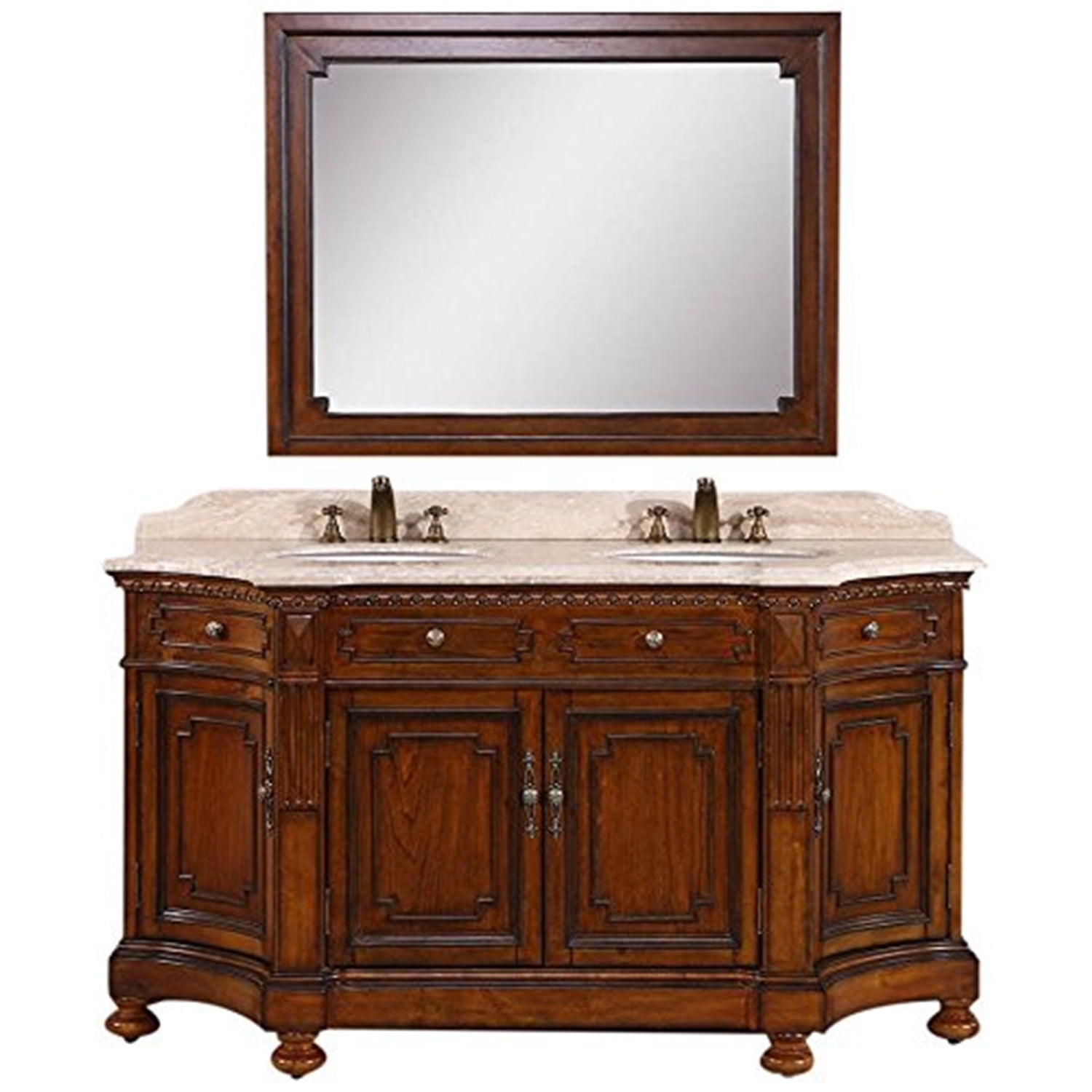 68 Solid Wood Sink Vanity With Travertine No Faucet And Backsplash Walmartcom Walmartcom 68 Solid Wood Sink Vanity With Travertine No Faucet And Backsplash Walmartcom Walmartcom