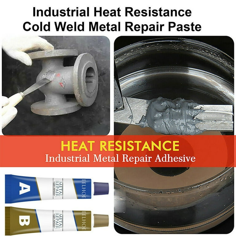 All-purpose Industrial Metal Repair Paste Glue Heat Resistance Cold Weld  Metal Repair Paste A&B Adhesive Gel Casting Agent Tools