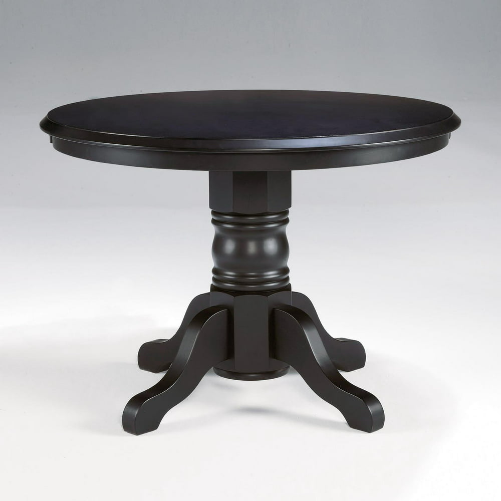 Home Styles Round Pedestal Dining Table, Black - Walmart.com - Walmart.com