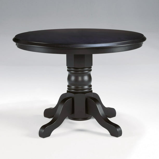 Home Styles Round Pedestal Dining Table, Round Dining Table Black
