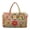 Rainbow Colorful Floral Patchwork, variant on Xixirimido Cartoon Dinosaurs Hearts Rainbow Pink Print Gym Bag for Women, Quilted Duffle Bag with Trolley Sleeve for Travel, Weekender Overnight Bag for Men Hospital Bags for Women