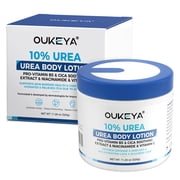 OUKEYA 10% Urea Cream Body Lotion Softens & Soothes Dry Chapped Skin, Face Elbow Lotion 11.28 oz