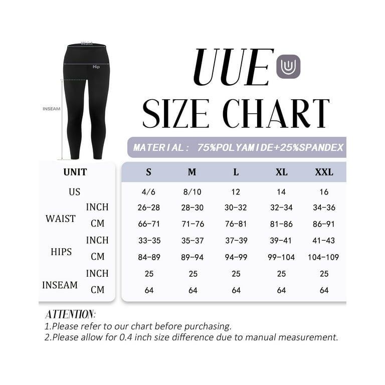 UUE 25Inseam Black Workout leggins high waisted,black workout Yoga pants  with inner pockets for women