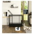 thumbnail image 6 of Homy Grigio 48-inch Heavy Duty Indestructible Dog Crate, Escape Proof Dog Cage Kennel with Lockable Wheels,High Anxiety Double Door Dog Crate,Extra Large Crate Indoor for Large Dog, 6 of 12