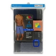 thumbnail image 4 of Fruit of the Loom Men's CoolZone Fly Stripe and Solid Boxer Briefs, Extended Sizes, 4 Pack, 4 of 6