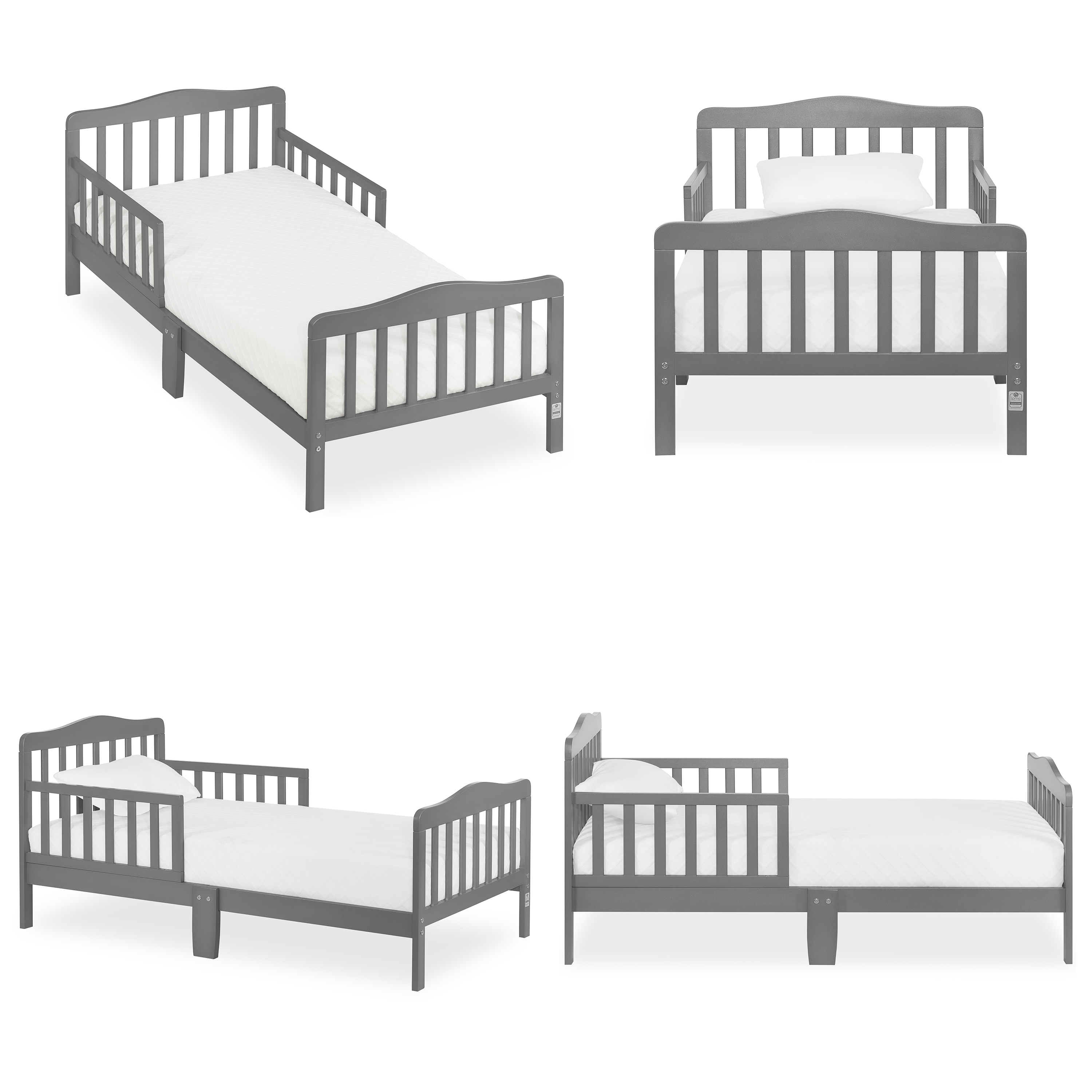 Dream On Me Classic Design Toddler Bed, Steel Grey - image 5 of 15