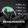 thumbnail image 5 of Oakley OO9465 Sutro Lite Sweep Shield Shaped Non-Polarized Sunglasses for Men - Includes Official Eyewear Kit - Matte White Frame with Prizm Road Jade Lens, 5 of 5