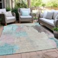 thumbnail image 4 of Dalyn Rugs Machine Washable Indoor/Outdoor Chantille Teal 3' x 5' Rug, 4 of 9