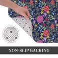 thumbnail image 6 of Rateoe Floral Pattern Flannel Door Mat Indoor Outdoor Entrance, Waterproof All-Weather Doormat,Fade Resistant, Low Profile Entryway Mat 16x24in, 6 of 7