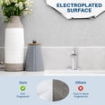 thumbnail image 4 of Wowow Waterfall Bathroom Faucet, Single Handle Vanity Faucet with Metal Pop Up Drain, Polished Chrome, 4 of 8