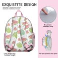 thumbnail image 5 of Fruit-Themed Lightweight School Bag, Cute Small Backpack for Summer Travel, Stylish Watermelon Print Design, 5 of 6